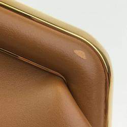 Pre Owned Fendi Medium Brown Calfskin First Clutch