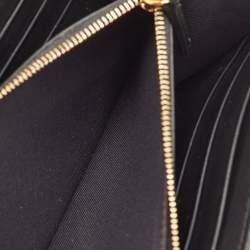 Pre Owned محفظة كونتيننتال فندي جلد مموج زوكا بني/أسود