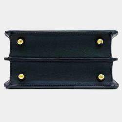 Pre Owned حقيبة فندي بيكابوو أي سي يو جلد أسود صغيرة