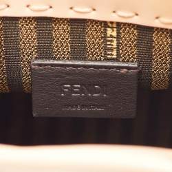 مملوكة مسبقًا حقيبة يد فندي "صن شاين" صغيرة جلد بيج