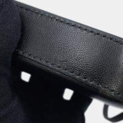 Pre Owned Fendi Marc Jacobs Collaboration Baguette Phone Pouch Black/White Leather