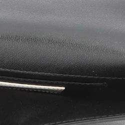 Pre Owned Fendi Marc Jacobs Collaboration Baguette Phone Pouch Black/White Leather