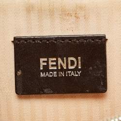 Pre Owned Fendi 2Jours Small Mustard Patent Leather Tote