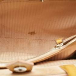 Pre Owned Fendi 2Jours Small Mustard Patent Leather Tote