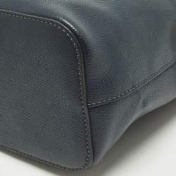 مملوكة مسبقًا Fendi Mon Tresor Mini Navy Blue Leather Bucket Bag