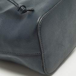 مملوكة مسبقًا Fendi Mon Tresor Mini Navy Blue Leather Bucket Bag