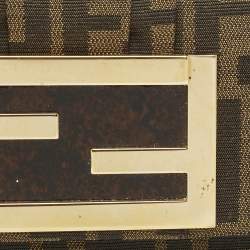 Pre Owned محفظة فندي شعار FF تبغ زوكا كانفاس كونتيننتال