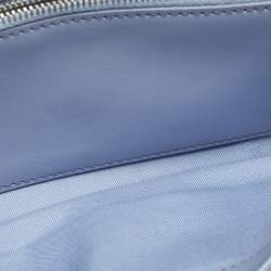 Pre Owned محفظة فندي بسلسلة جلد أزرق فاتح مرصعة بالمسامير