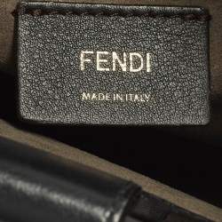 Pre Owned Fendi Runaway Small Zucca Coated Canvas and Leather Tote 