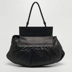 مملوكة مسبقًا Fendi To You Black Leather Convertible Clutch Bag