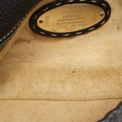 مملوكة مسبقًا Fendi Baguette Black Selleria Leather Flap Bag