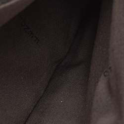 مملوكة مسبقًا Fendi Bustina Tri Color Pequin Canvas and Leather Envelope Clutch