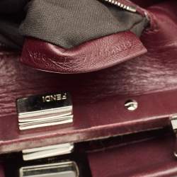 مملوكة مسبقًا حقيبة فندي بكابو صغيرة جلد عنابي بيد علوية