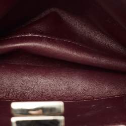 مملوكة مسبقًا حقيبة فندي بكابو صغيرة جلد عنابي بيد علوية