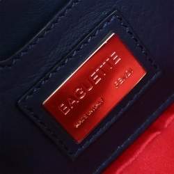 Pre Owned حقيبة باجيت خرزية من الدنيم الأزرق الداكن فندي