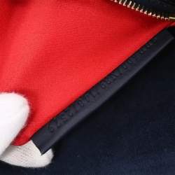 Pre Owned حقيبة باجيت خرزية من الدنيم الأزرق الداكن فندي