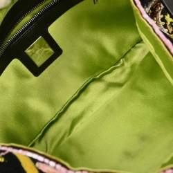 مملوكة مسبقًا حقيبة فنندي باغيت خرز قماش أسود