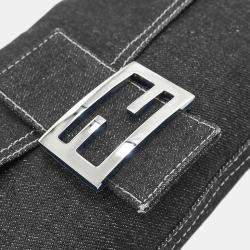 مملوكة مسبقًا حقيبة فندي باغيت جينز نيلي