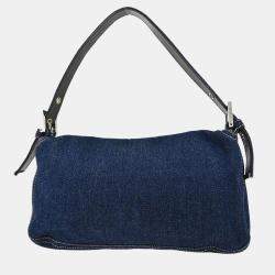 مملوكة مسبقًا حقيبة فندي باغيت جينز نيلي