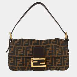مملوكة مسبقًا Fendi Brown Zucca Baguette Handbag