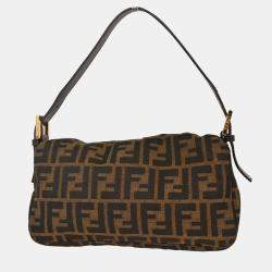 مملوكة مسبقًا Fendi Brown Zucca Baguette Handbag