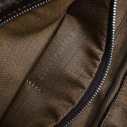 Pre Owned Fendi Brown Zucca Baguette Handbag