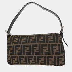 مملوكة مسبقًا Fendi Brown Zucca Baguette Handbag