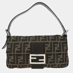 مملوكة مسبقًا Fendi Brown Zucca Baguette Handbag