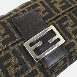 Pre Owned حقيبة فندي باغيت نسج زوكا بني