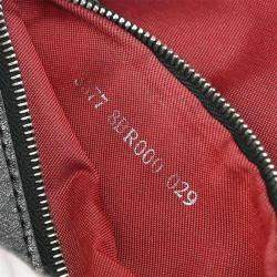 Pre Owned Fendi Red Zucchino Baguette Handbag