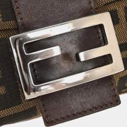 مملوكة مسبقًا Fendi Brown Zucca Baguette Handbag