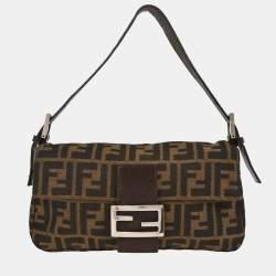 مملوكة مسبقًا Fendi Brown Zucca Baguette Handbag