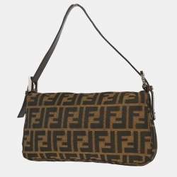 مملوكة مسبقًا Fendi Brown Zucca Baguette Handbag