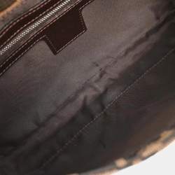 مملوكة مسبقًا Fendi Brown Zucca Baguette Handbag