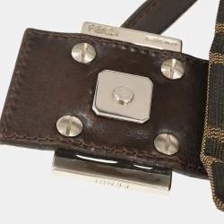 مملوكة مسبقًا Fendi Brown Zucca Baguette Handbag