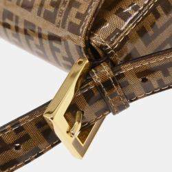 مملوكة مسبقًا Fendi Brown Zucchino Baguette Handbag