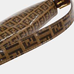مملوكة مسبقًا Fendi Brown Zucchino Baguette Handbag