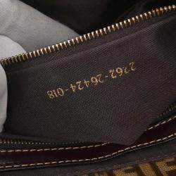 مملوكة مسبقًا Fendi Brown Zucchino Baguette Handbag