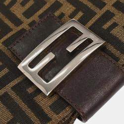 مملوكة مسبقًا حقيبة فندي هوبو زوكا بني/أسود