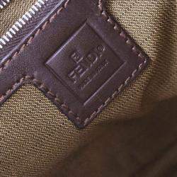 مملوكة مسبقًا حقيبة فندي هوبو زوكا بني/أسود