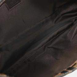 مملوكة مسبقًا Fendi Brown Canvas Zucca Mamma Baguette Handbag