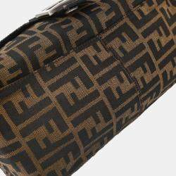 مملوكة مسبقًا Fendi Brown Canvas Zucca Mamma Baguette Handbag