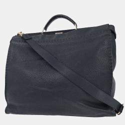 Pre Owned حقيبة يد فندي بيكابوو فيت مونستر كحلي 2 في 1