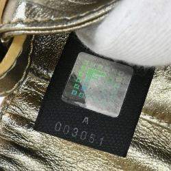 مملوكة مسبقًا Fendi Gold Zucca Chef Handbag