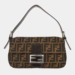 مملوكة مسبقًا Fendi Brown Zucca Baguette Handbag