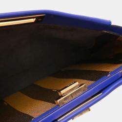 Pre Owned حقيبة فنْدي 2Way بيكابو فيت جلد زرقاء