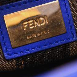 Pre Owned حقيبة فنْدي 2Way بيكابو فيت جلد زرقاء