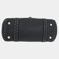 Pre Owned Fendi Black Leather Handbag