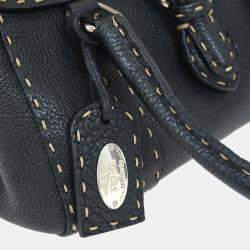 Pre Owned Fendi Black Leather Handbag
