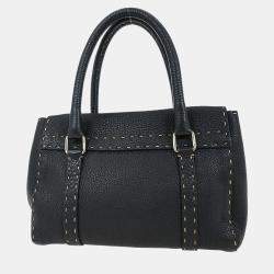 Pre Owned Fendi Black Leather Handbag